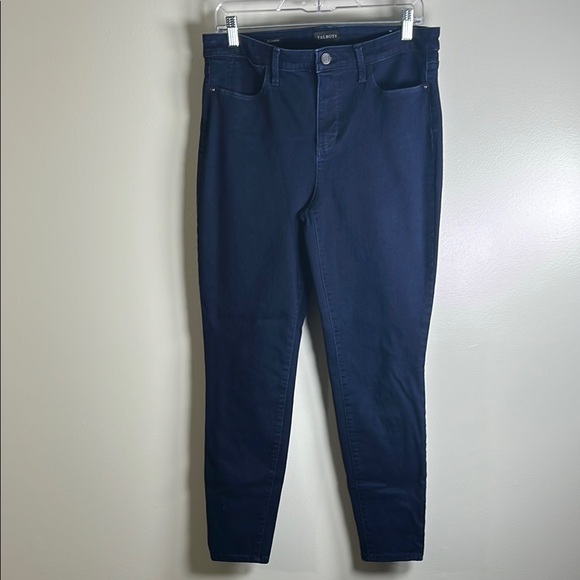 Talbots Blue Skinny Jeggings High-Rise Stretch Dark Blue Sz 10 - Picture 1 of 8